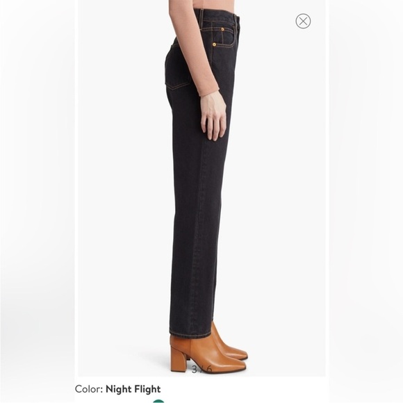 SLVRLAKE | London Jeans High Rise Straight Leg Dark Wash Size 25 - Picture 2 of 9